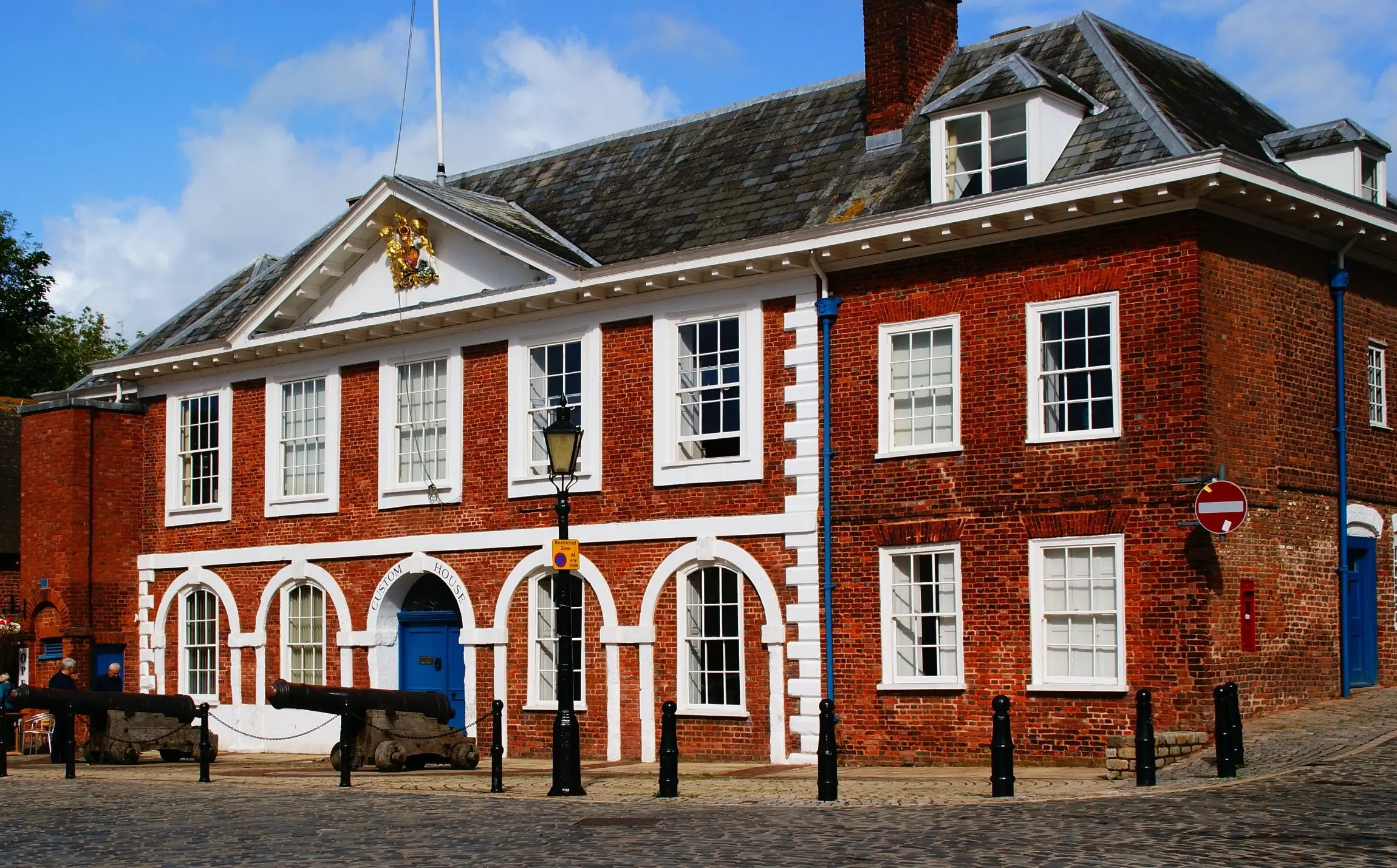 The red-brick Custom House on Exeter Quay